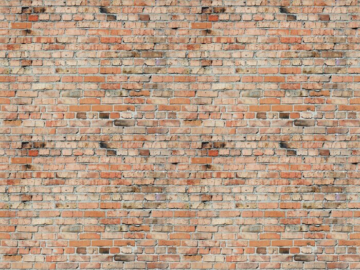 Behang 3D-effect van bakstenen muur