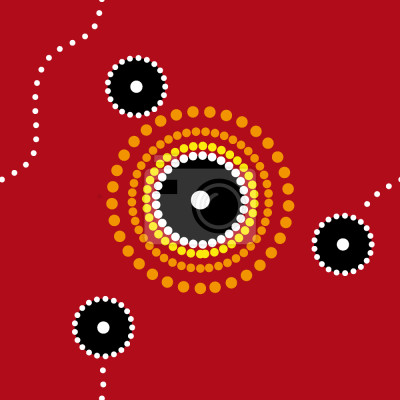 Behang Aboriginal Gathering