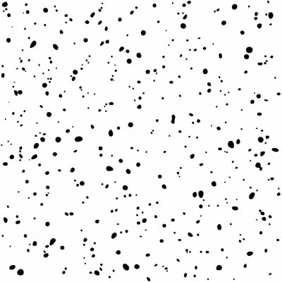 Behang Abstract Black and White Seamless Pattern. Vector Dotted Textured Background