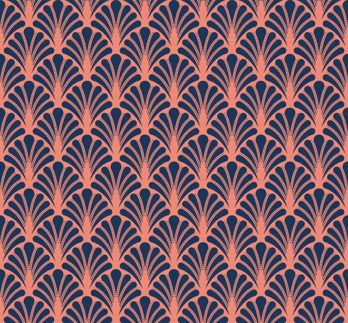 Behang Abstract naadloos art deco-patroon. Stijlvolle antieke achtergrond.