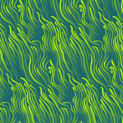 Behang Abstract zeegras