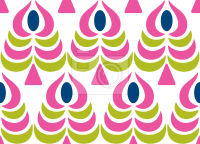 Behang Abstracte bloemen