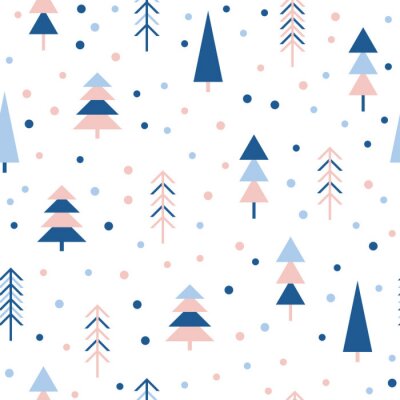 Behang Abstracte bos naadloze patroon achtergrond. Kinderachtig eenvoudig handgetekend deksel voor ontwerpkaart, behang, album, plakboek, vakantiepapier, textielstof, zakdruk, t-shirt, enz.