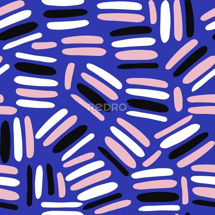 Behang Abstracte gekleurde lijnen