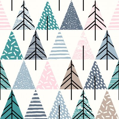 Behang Abstracte pastelgeometrie