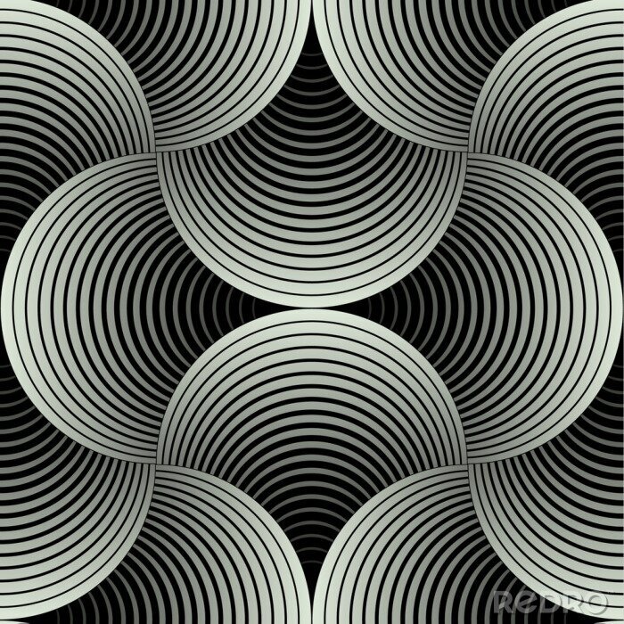 Behang Abstracte patroon met geomatrische lijnen