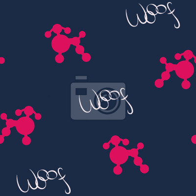 Behang Abstracte poedels en teksten