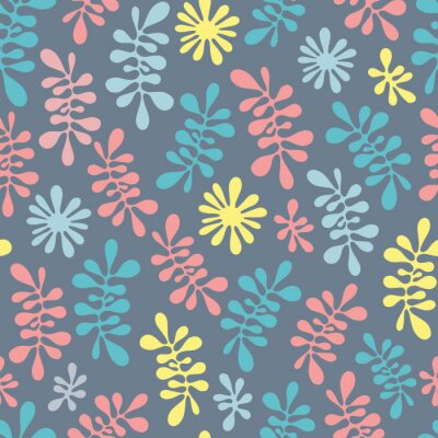 Behang Abstracte sierlijke korrelige kleurrijke textuur. Naadloos patroon. Vector.