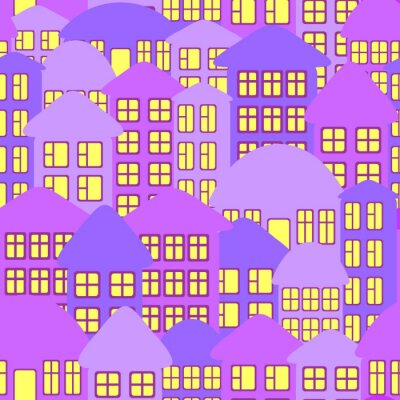 Behang Abstracte stad landschap.