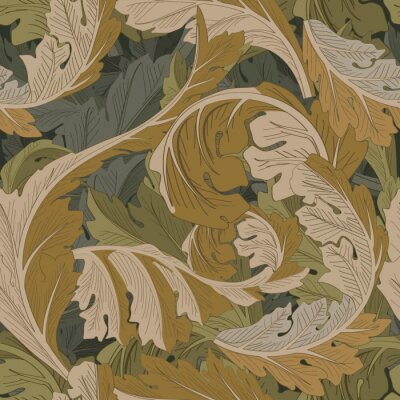 Behang Achantus pattern