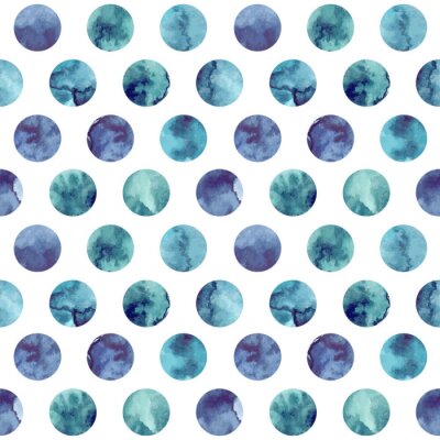 Behang Aquarel cirkels patroon