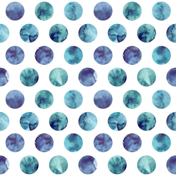 Behang Aquarel cirkels patroon