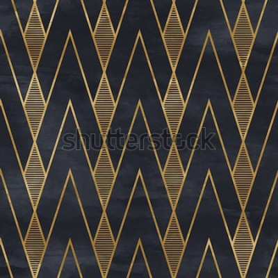 Behang Art Deco geometrisch patroon