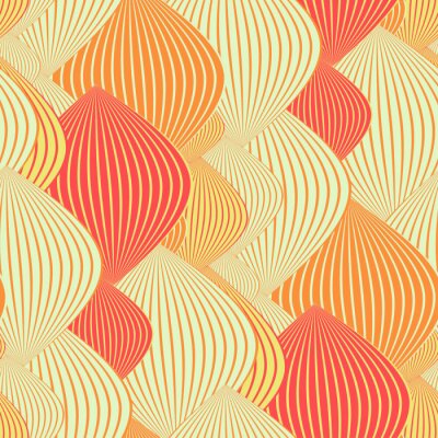 Behang Aziatische lantaarns in de kleuren rood en oranje