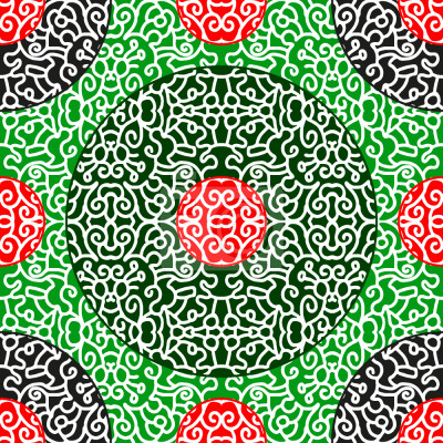 Behang aziatische Punten