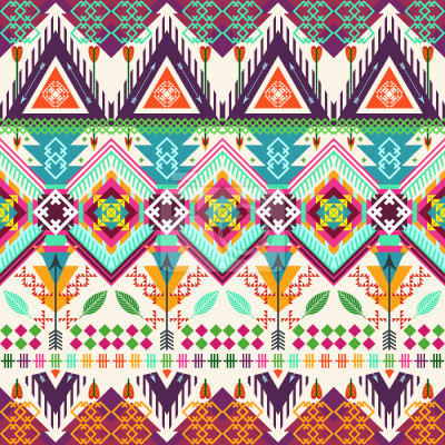 Behang Azteek tribal art