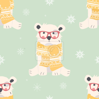 Behang Baby ijsberen