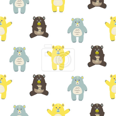 Behang Babyberen voor knuffel