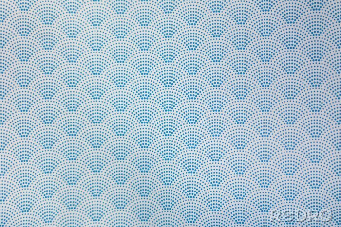 Behang background of blue japanese dotted style wave pattern teture