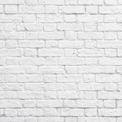 Bakstenen muur wit
