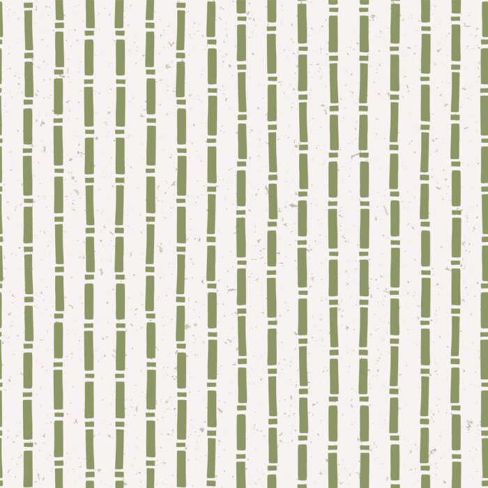 Behang Bamboe stam in zacht groen