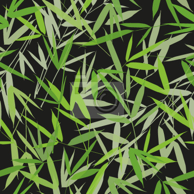 Behang Bamboori Black