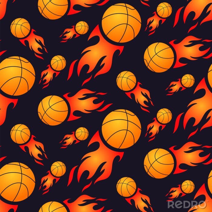 Behang basket-ball-icon kopie