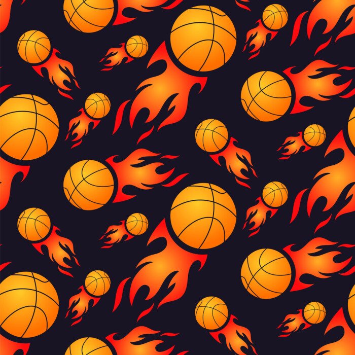 Behang basket-ball-icon kopie