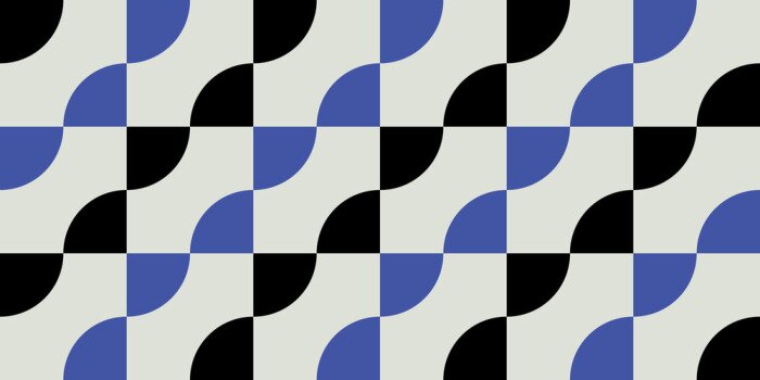 Behang Bauhaus background. Seamless pattern.