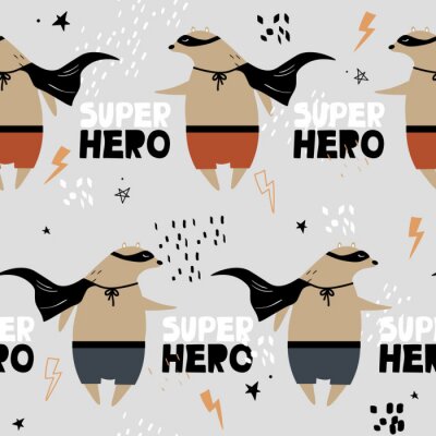 Behang Beer superheld