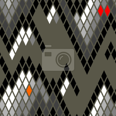 Behang Bergen in een abstracte versie