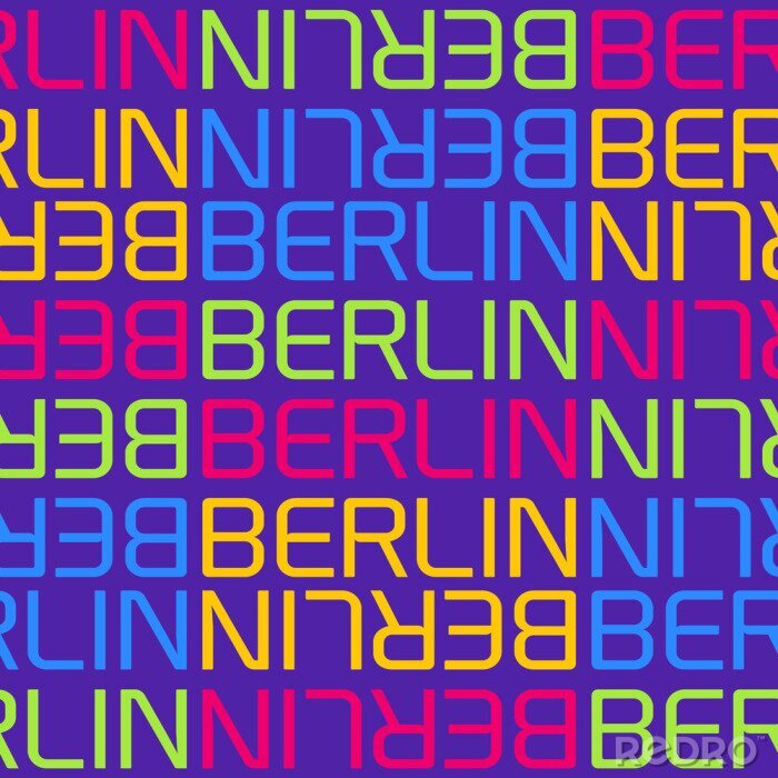Behang berlin, germany seamless pattern