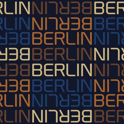 Behang berlin, germany seamless pattern