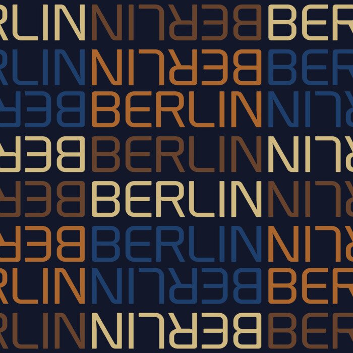 Behang berlin, germany seamless pattern