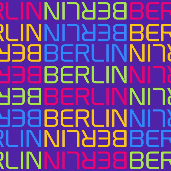 Behang berlin, germany seamless pattern