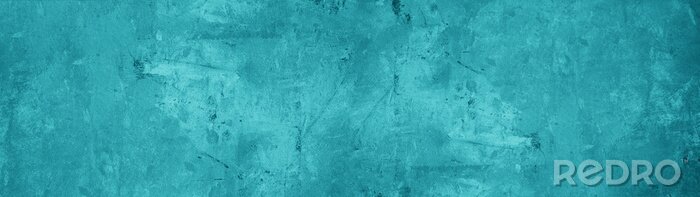 Behang Betonnen muur in mariene kleur