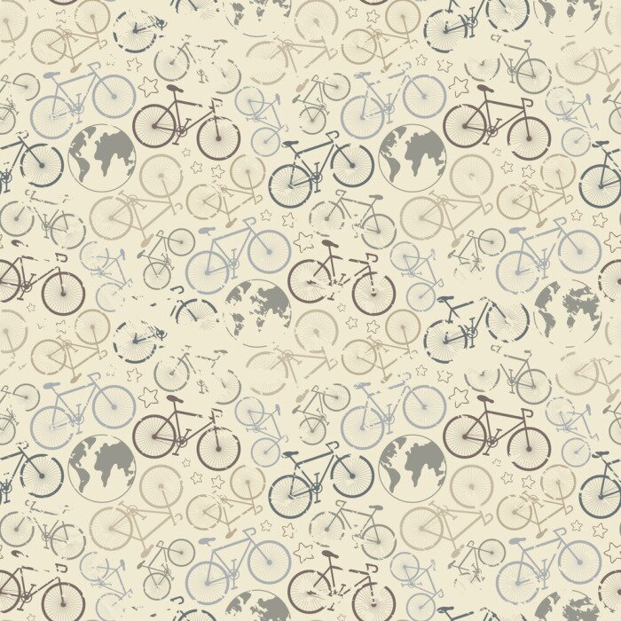 Behang Bicycle grunge patroon