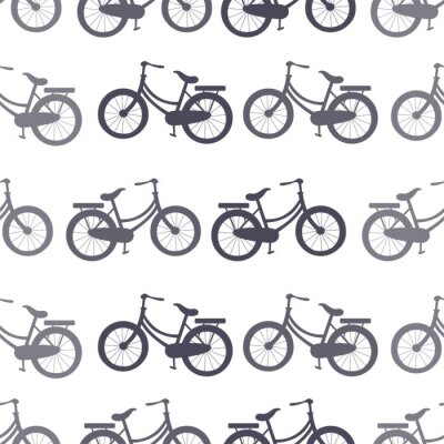 Behang bicycle Seamless Pattern wallpaper background vector