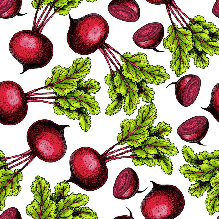 Behang Bieten geheel en in stukjes op een witte achtergrond