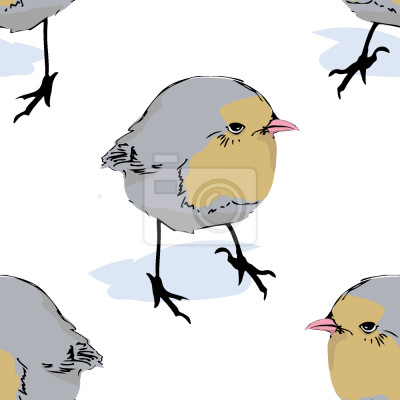 Behang Birdie Side Glance