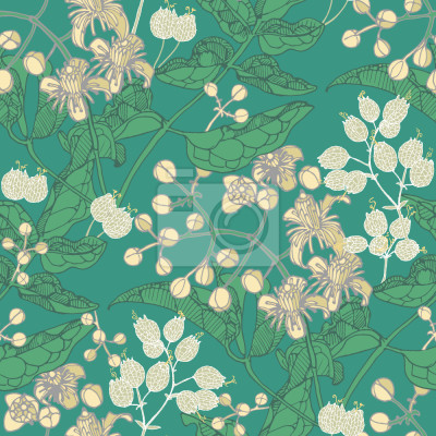 Behang Blaas Campion En Clematis