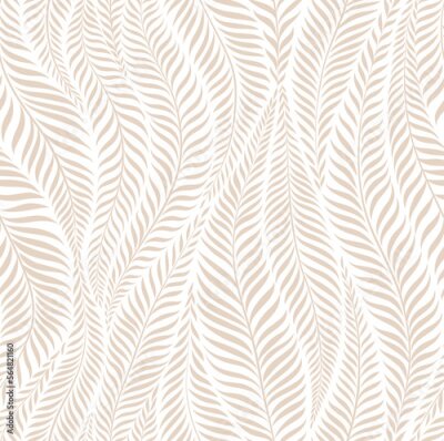Behang Bladmotief in natuurlijke tinten