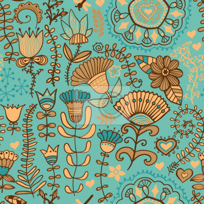 Behang Bloemen in Bohemen