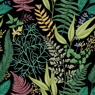 Behang Bloemen naadloos patroon.