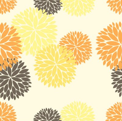 Behang bloemen naadloze patronen, appeltje achtergrond