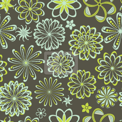 Behang Bloemen Natuurwetenschappen