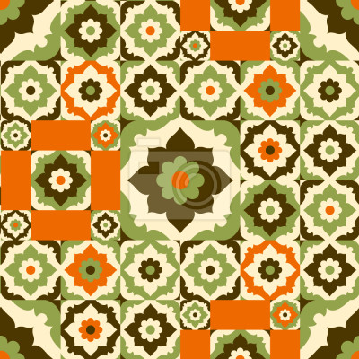 Behang Bloemen Uit De retro Orient