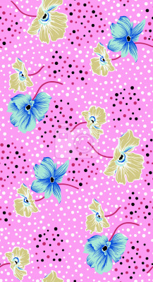 Behang Bloesems En vlekjes