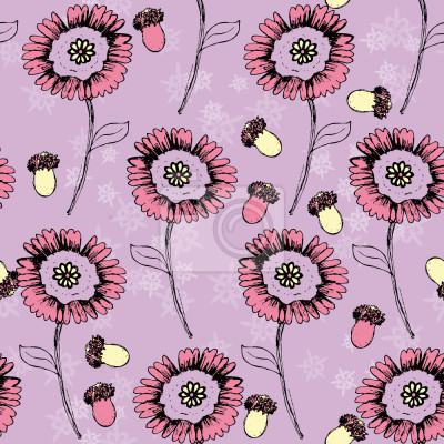 Behang Boheme Fantasiflowers Lavender