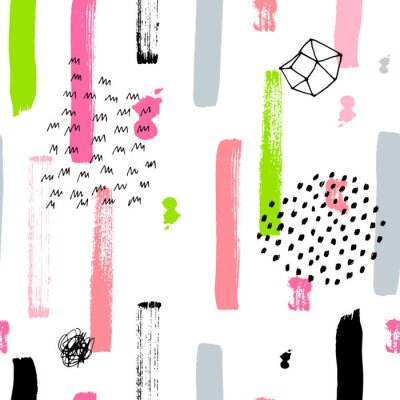 Behang Boho naadloos patroon